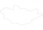 Blank map of Mongolia thumbnail
