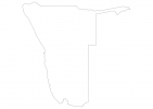 Blank map of Namibia thumbnail