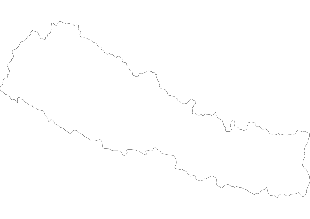 Nepal Outline Map