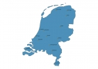 Map of Netherlands With Cities thumbnail