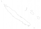 Blank map of New Caledonia thumbnail