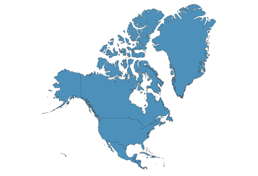 Map Of North America Interactive Hd North America Map