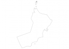 Blank map of Oman thumbnail