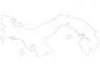 Blank map of Panama thumbnail