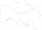 Blank map of Papua New Guinea thumbnail
