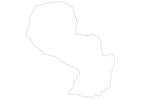 Blank map of Paraguay thumbnail