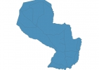 Road map of Paraguay thumbnail