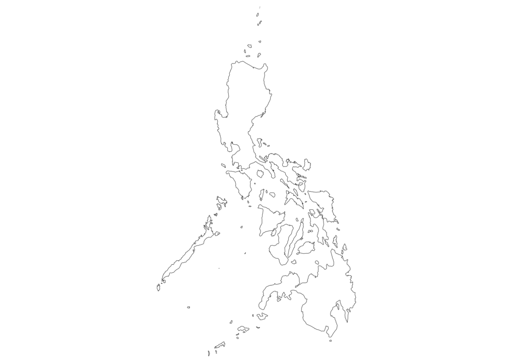 Philippines Outline Map