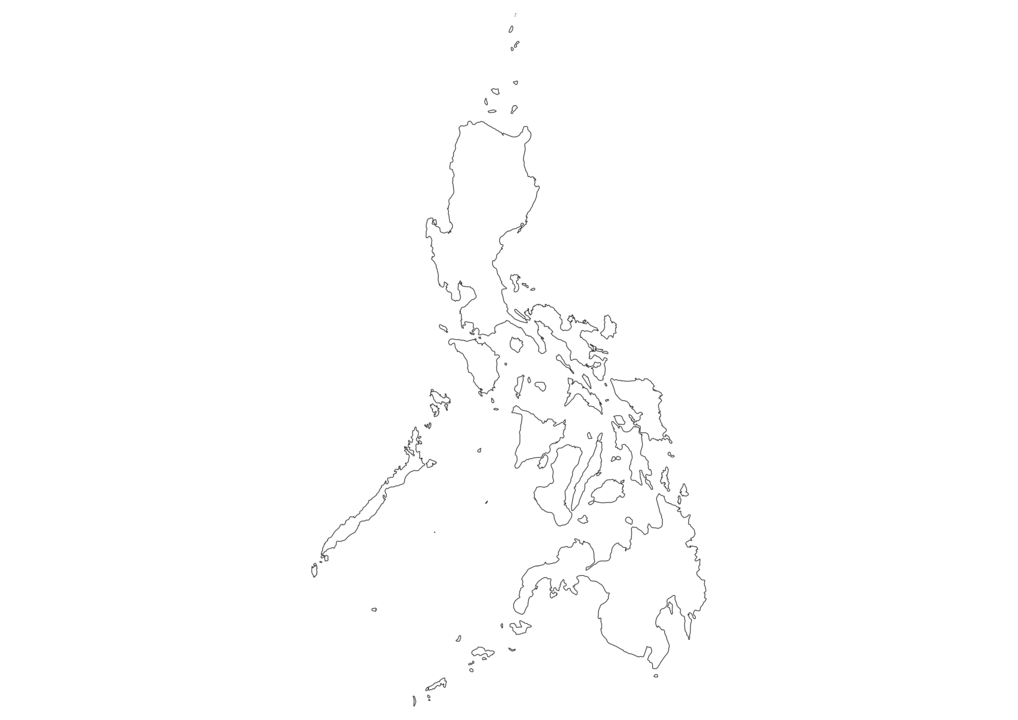 Philippines Map Outline Png