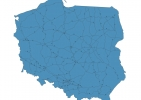Road map of Poland thumbnail