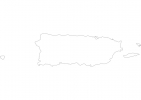 Blank map of Puerto Rico thumbnail