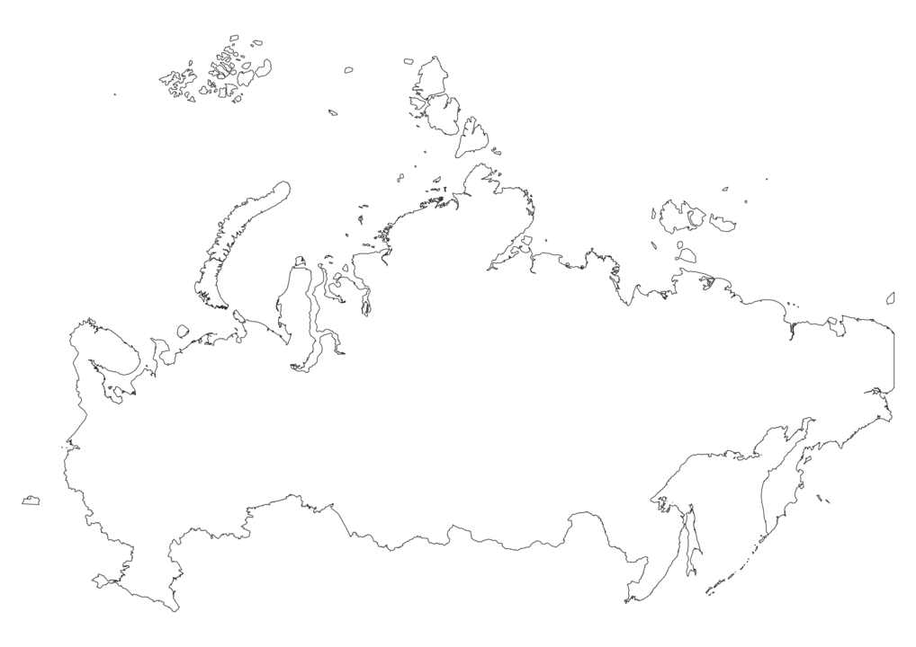 Russia Outline Map