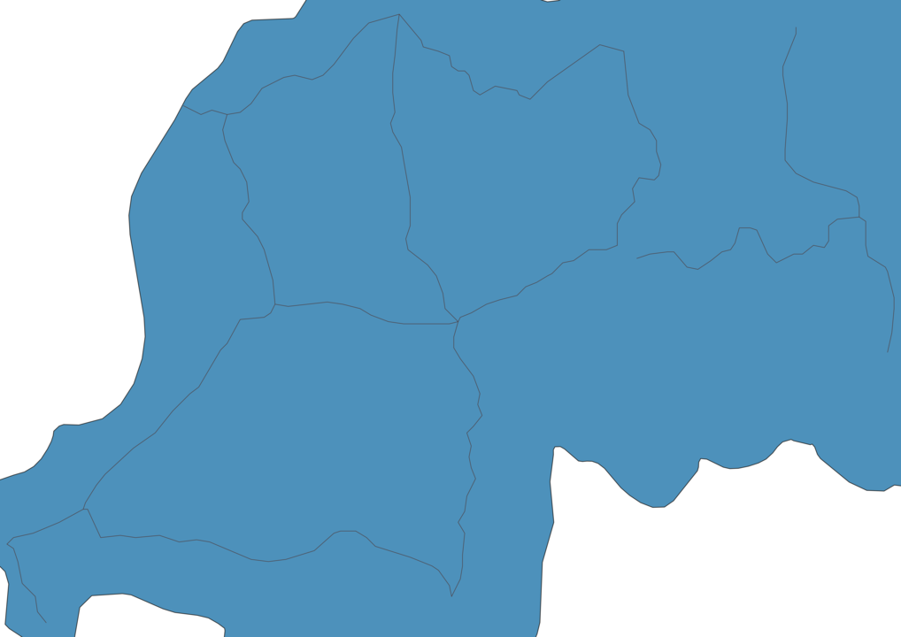 Map of Roads in Rwanda