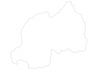 Blank map of Rwanda thumbnail