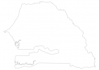 Blank map of Senegal thumbnail