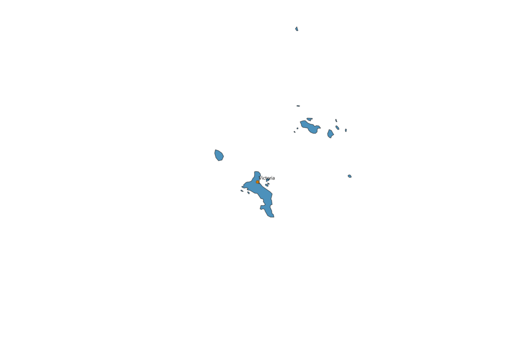 Seychelles Cities Map