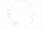 Blank map of Sierra Leone thumbnail