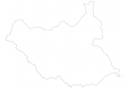 Blank map of South Sudan thumbnail