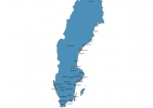 Map of Sweden With Cities thumbnail
