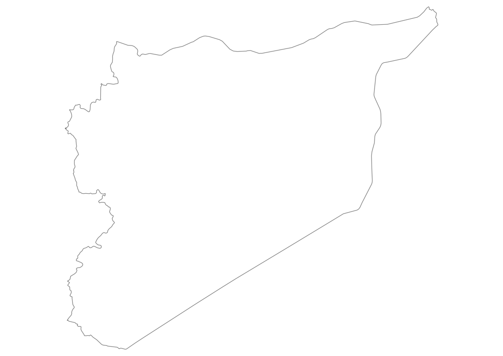 Syria Outline Map