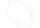 Blank map of Tanzania thumbnail