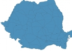 Road map of Romania thumbnail