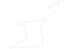 Blank map of Trinidad and Tobago thumbnail