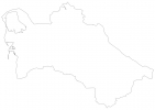 Blank map of Turkmenistan thumbnail