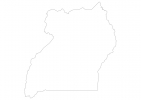 Blank map of Uganda thumbnail