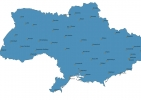 Map of Ukraine With Cities thumbnail