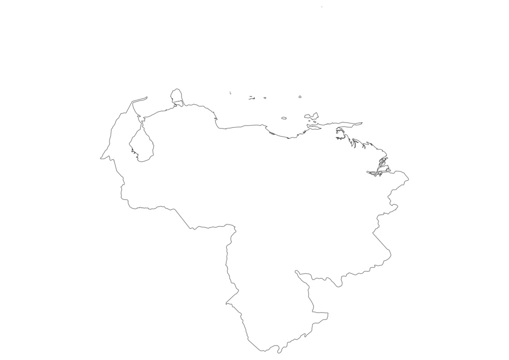 Venezuela Outline Map