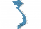 Map of Vietnam With Cities thumbnail