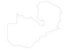 Blank map of Zambia thumbnail