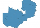 Map of Zambia With Cities thumbnail