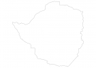 Blank map of Zimbabwe thumbnail